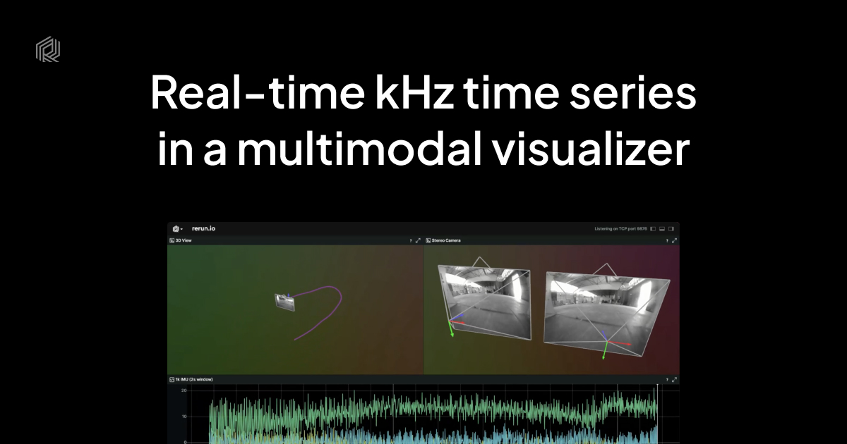 Since the release of 0.13, Rerun is (to our knowledge) the first publicly available multimodal visualizer with timeline scrolling that supports live v